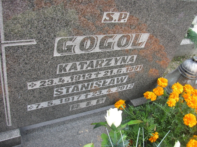 Katarzyna Gogol 1913 Kobiór - Grobonet - Wyszukiwarka osób pochowanych